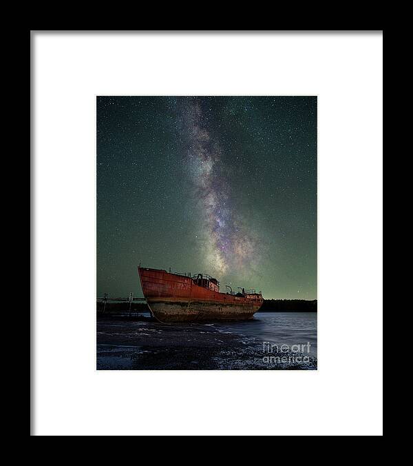 2021 Framed Print featuring the photograph USS YP-414 Milky Way by Craig Shaknis