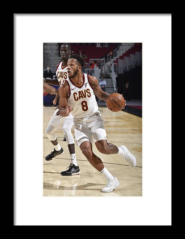 Nba Pro Basketball Framed Print featuring the photograph Utah Jazz v Cleveland Cavaliers by David Liam Kyle