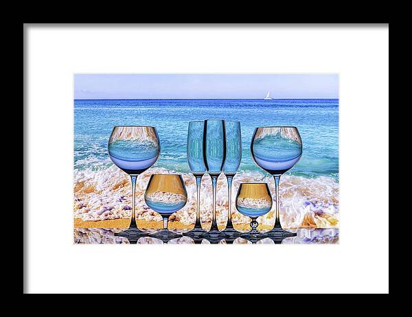 Refraction Framed Print featuring the photograph Vacation Dream by Elvira Peretsman