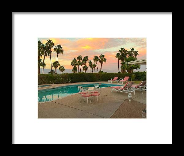 Palm Springs Framed Print featuring the photograph Vacation Dream by Leslie Porter