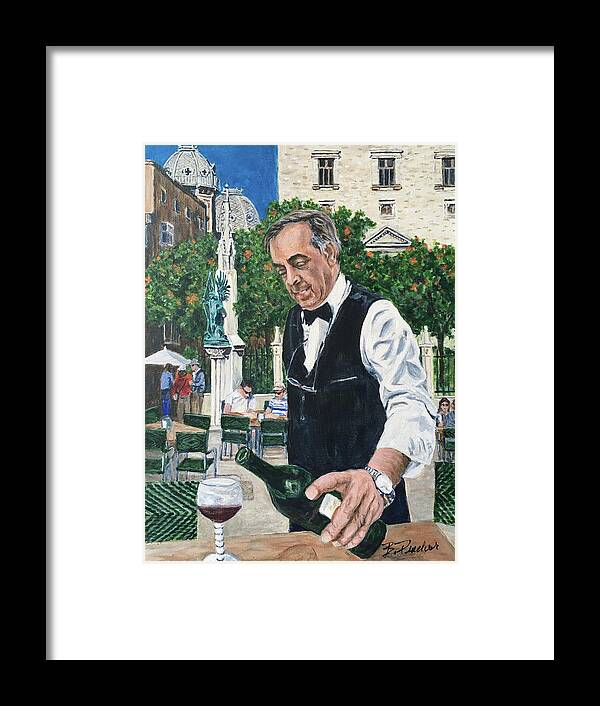 Valencia Framed Print featuring the painting Valencia Cafe by Bonnie Peacher