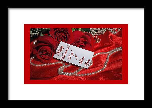 Valentine Framed Print featuring the photograph Valentine's Day Love by Nancy Ayanna Wyatt