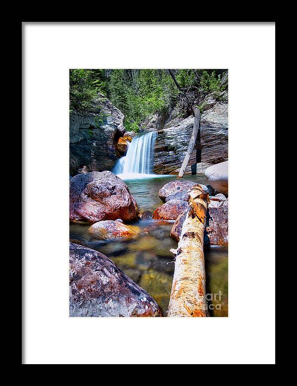 Waterfall Framed Print featuring the photograph Van Creek Fall by Thomas Nay