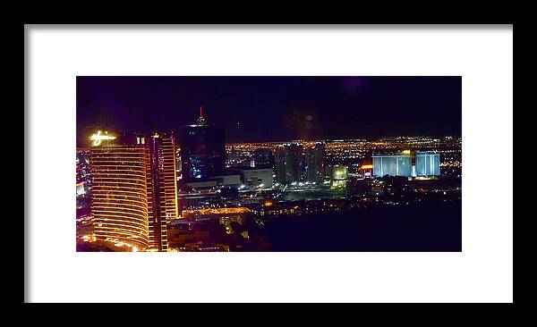 Las Framed Print featuring the photograph Vegas Skyline by Bnte Creations