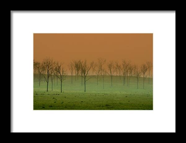 Landscape Framed Print featuring the photograph Veil of Mystery by Holly Kempe