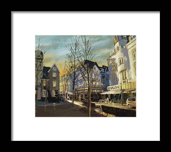 Germany Framed Print featuring the painting Velbert by Larry Whitler