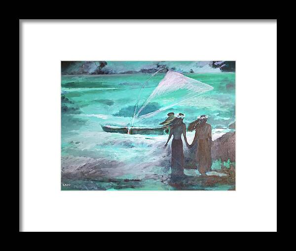 Hawaii Framed Print featuring the painting Vento Alle Hawaii by Enrico Garff