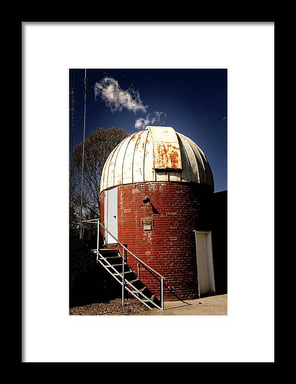 Photo Framed Print featuring the photograph Vesper Heights Observatory by Anthony M Davis