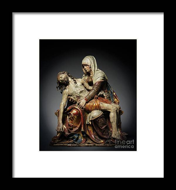 Vesperbild (pietà) Framed Print featuring the photograph Vesperbild Pieta by Master of Rabenden by Carlos Diaz