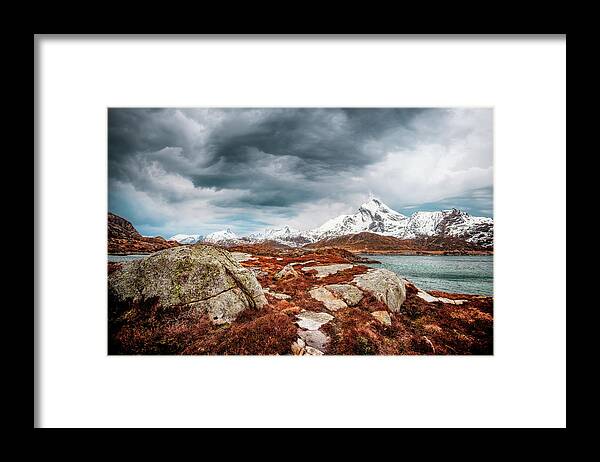 Landscape Framed Print featuring the photograph Vibes Speak Louder Than Words by Philippe Sainte-Laudy
