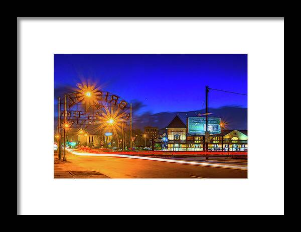 Abstract Framed Print featuring the photograph Vibrant Downtown Bristol by Greg Booher
