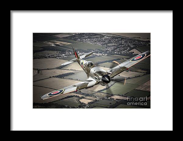 Airplane Framed Print featuring the photograph Vickers Armstrong Spitfire FR XIV 1 by Rastislav Margus