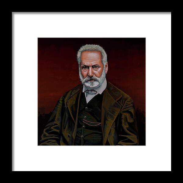 Victor Marie Hugo Framed Print featuring the painting Victor Marie Hugo Painting by Paul Meijering