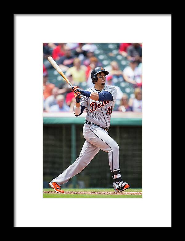 American League Baseball Framed Print featuring the photograph Victor Martinez by Jason Miller