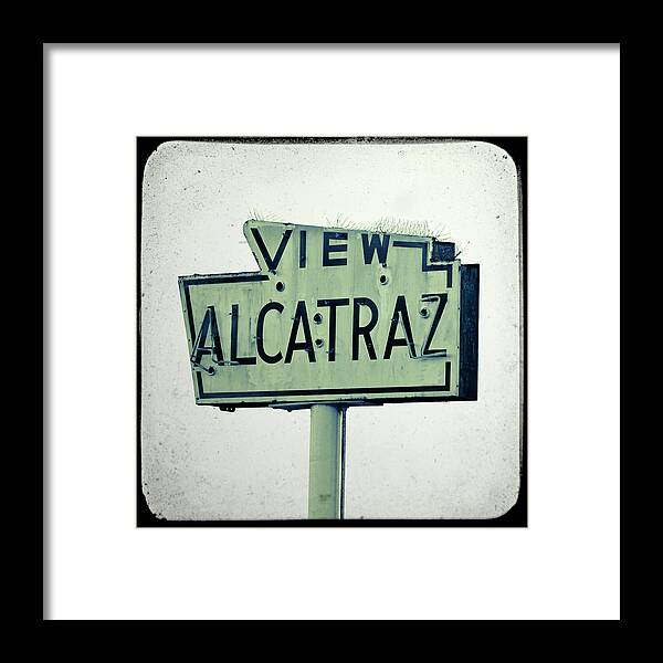 Alcatraz Framed Print featuring the photograph View Alcatraz by Melanie Alexandra Price