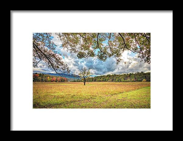 Appalachia Framed Print featuring the photograph View from Sparks Lane at Cades Cove Townsend Tennessee by Debra and Dave Vanderlaan