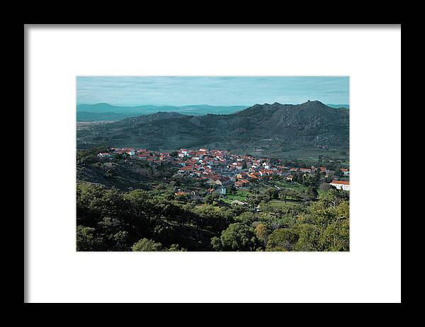 Monsanto Framed Print featuring the photograph View from the castle of Monsanto by Angelo DeVal