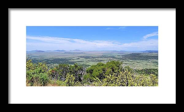 Volcano Framed Print featuring the photograph View From the Peak of Capulin Volcano by Ally White