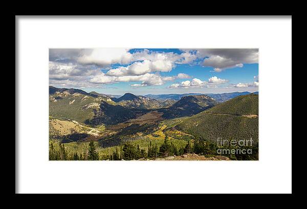 Rocky Mountain National Park Framed Print featuring the photograph View From Trail Ridge Road by Shirley Dutchkowski