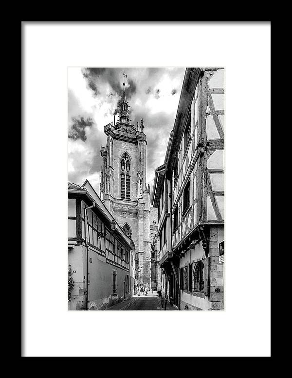 Travel Framed Print featuring the photograph View of Eglise Saint-Martin in Colmar by W Chris Fooshee