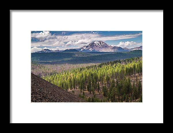 Mount Lassen Framed Print featuring the photograph View of Mount Lassen by Pierre Leclerc Photography