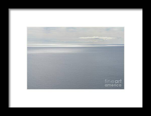 Seawater Framed Print featuring the photograph View of the calm Mediterranean Sea by Adriana Mueller
