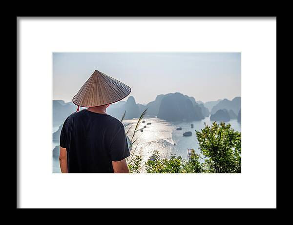  Framed Print featuring the photograph View Over Halong Bay by Dubi Roman