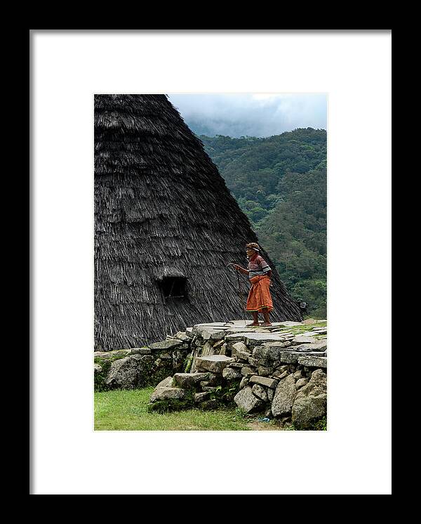 Wae Rebo Framed Print featuring the photograph A Distant Village - Wae Rebo, Flores, Indonesia by Earth And Spirit