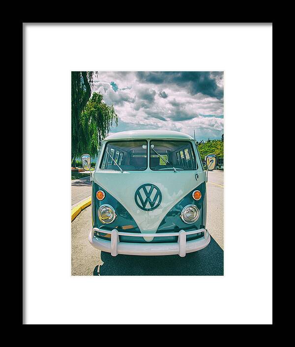 Vw Van Framed Print featuring the photograph Vintage Cool by Carmen Kern