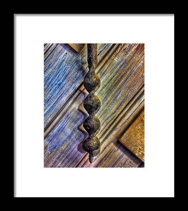 Photo Framed Print featuring the photograph Vintage Drill Bit by Anthony M Davis