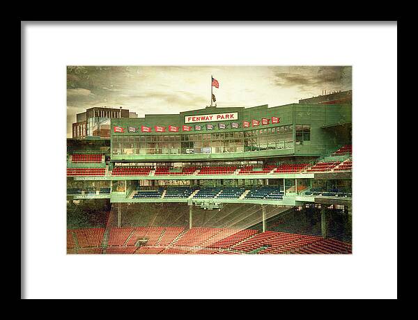 Red Sox Framed Print featuring the photograph Vintage Fenway Park - Boston by Joann Vitali
