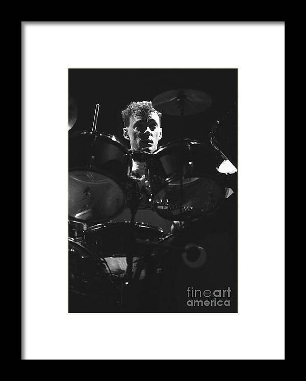 Drummer Framed Print featuring the photograph Vintage - Neil Peart by Concert Photos