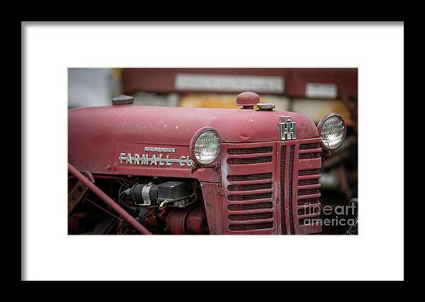 Tractor Framed Print featuring the photograph Vintage Tractor Farmall Film Fade II by Edward Fielding