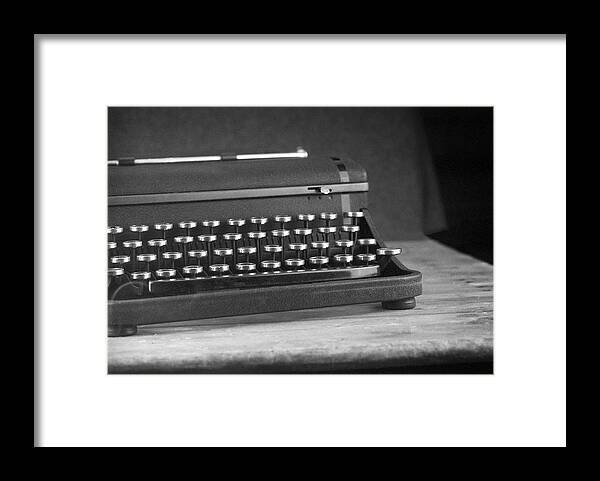 Typewriter Framed Print featuring the photograph Vintage Typewriter - 1 by Rudy Umans