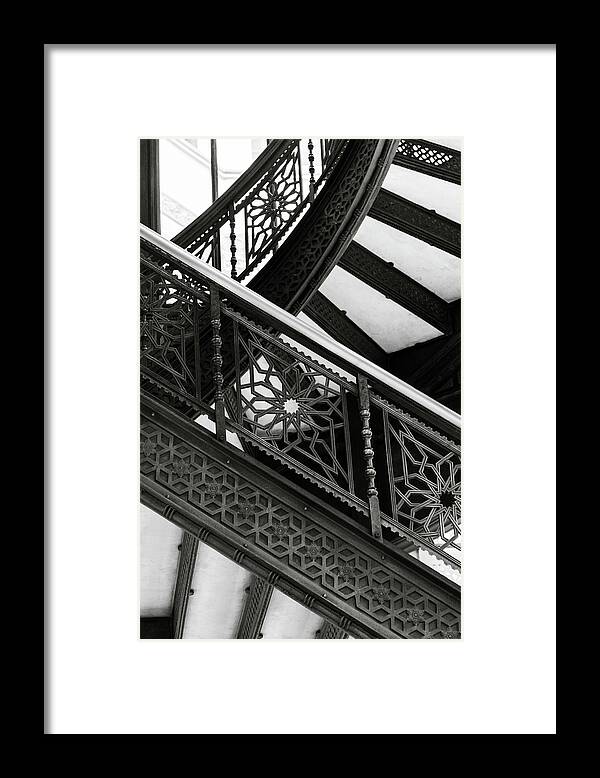 Architecture Framed Print featuring the photograph Vintage Vantage BW by Christi Kraft