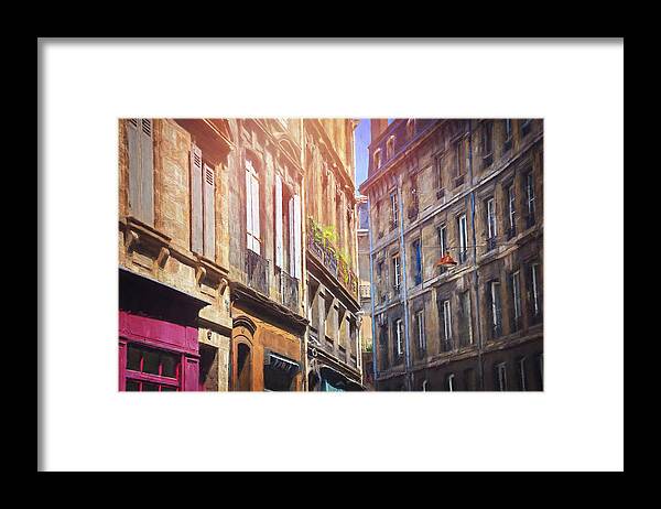 Bordeaux Framed Print featuring the photograph Vintage Windows of Bordeaux France by Carol Japp