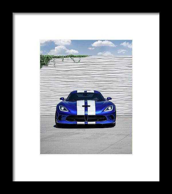 Viper Framed Print featuring the photograph Viper GTS by David Whitaker Visuals