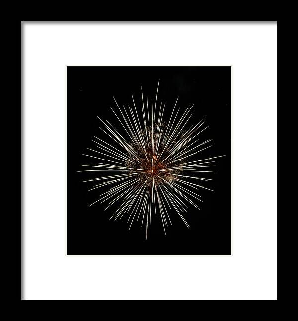 Fireworks Framed Print featuring the photograph Virginia City Fireworks 29 by Ron Long Ltd Photography