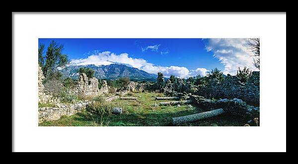 Ancient Church Framed Print featuring the photograph Vizari Basilica, Crete by Ioannis Konstas