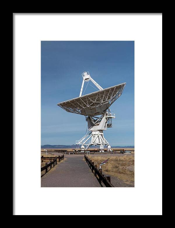 Architecture Framed Print featuring the photograph VLA Radio Antenna 3 by Liza Eckardt