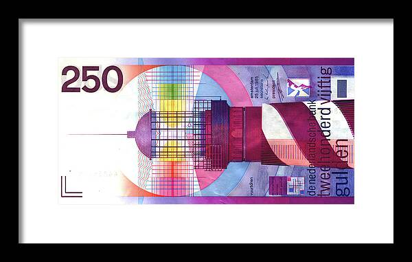 Money Framed Print featuring the digital art Vuurtoren by Luc Van de Steeg