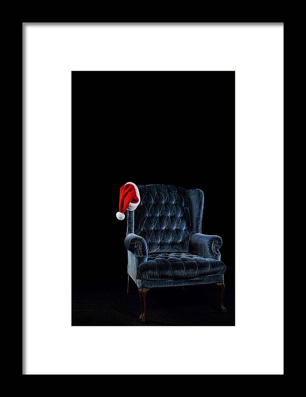 Chair Framed Print featuring the digital art Waiting for Santa by Brad Barton