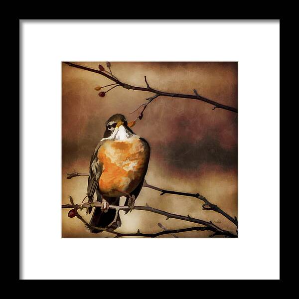 Waiting For Spring Framed Print featuring the painting Waiting For Spring by Jordan Blackstone