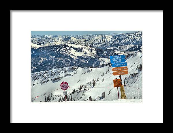 Snowbird Framed Print featuring the photograph Waiting For The Rope Drop by Adam Jewell