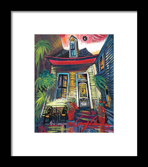 Waiting For You Framed Print featuring the painting Waiting For You by Amzie Adams