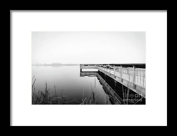 Black & White Framed Print featuring the photograph Walk To by DB Hayes