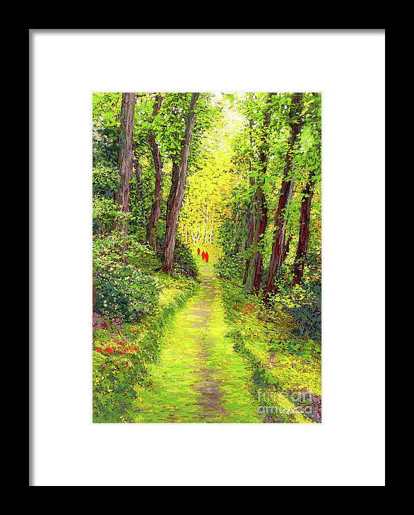 Meditation Framed Print featuring the painting Walking Meditation by Jane Small