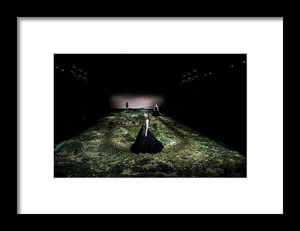 Fashion Show Framed Print featuring the photograph Walking on Grass by Stefan Knauer
