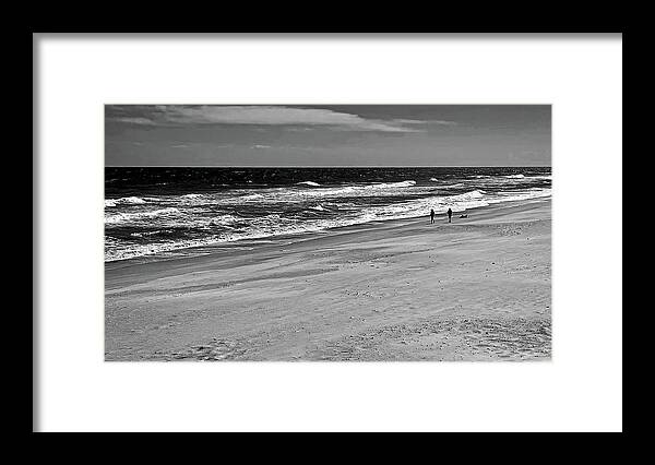 Walk Framed Print featuring the photograph Walking the Beach by George Taylor