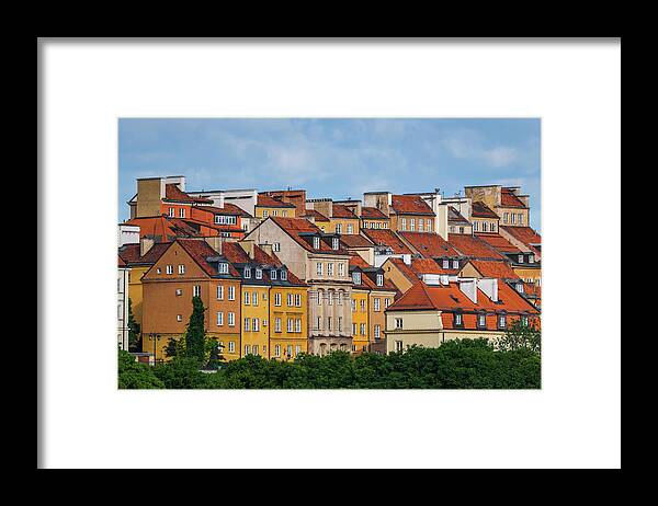 Warsaw Framed Print featuring the photograph Warsaw Old Town Tenement Houses by Artur Bogacki